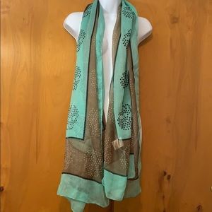 I love.... turq/brown large oblong sheet s…